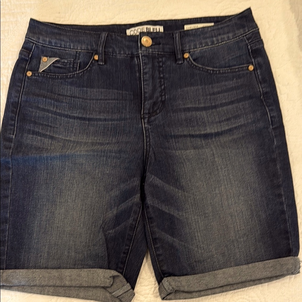 Code Bleu Dark Indigo Denim Bermuda Shorts